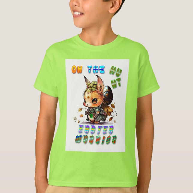 På Hunt Påsk Warrior T Shirt (Framsida)