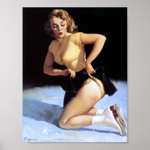 På Ice Pin Up Poster