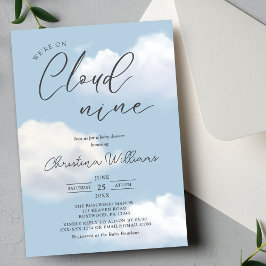 ☁️ ✨ på inbjudan till Cloud 9 Baby Shower ✨ ☁️