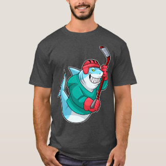 på ishockey med ishockeyklubben Helmet T Shirt