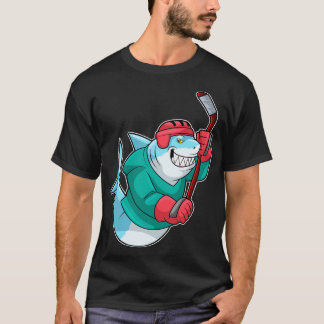 på ishockey med ishockeyklubben Helmet T Shirt