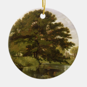 På Isisen Waterperry, Oxfordshire, 1806 (olja på Julgransprydnad Keramik