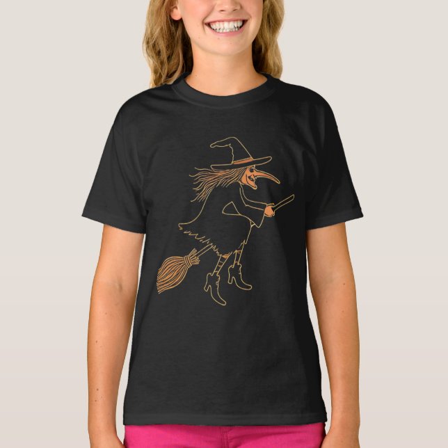 på jakt efter häxor t shirt (Framsida)