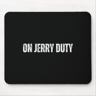 På Jerry Duty Skidor Roligt Skidåkning Skämt Berg Musmatta