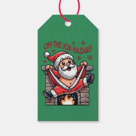 På Jobbet Farlig Tomte på Elda Presentetikett