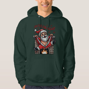 På Jobbet Farlig Tomte på Elden Hoodie
