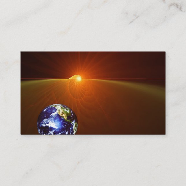 På jord horisont - visitkort (Framsida)