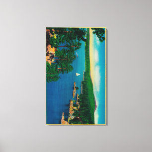 På jordgubben i San Bernardino Canvastryck