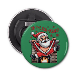 På  jultomten vid jobbet flasköppnare