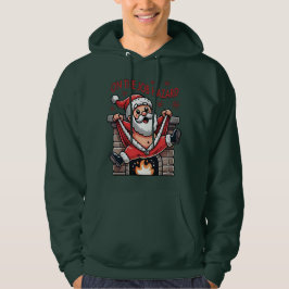 På  jultomten vid jobbet hoodie