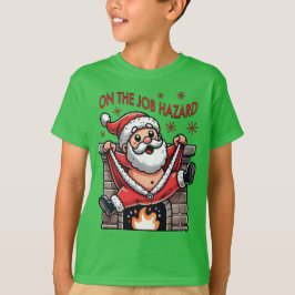 På  jultomten vid jobbet t shirt