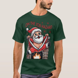 På  jultomten vid jobbet t shirt