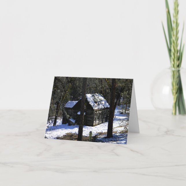 På kalla vintern/julen.... Kort (Framsida)