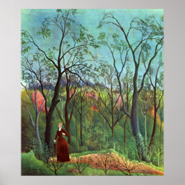 På kant i en skog poster