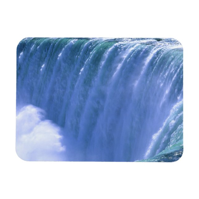 På kanten av kraftfulla Niagarafallen, New York Magnet (Horisontell)