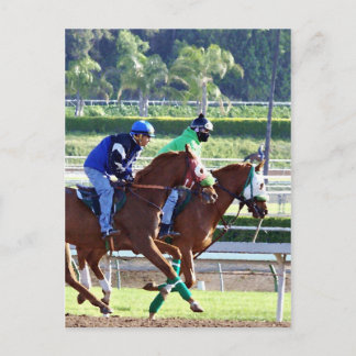 På kapplöpnings vykort