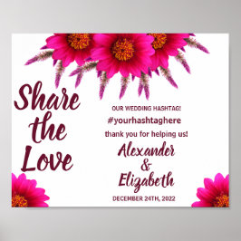  på Kärlek Social Media Bröllop Lila-skylten Poster