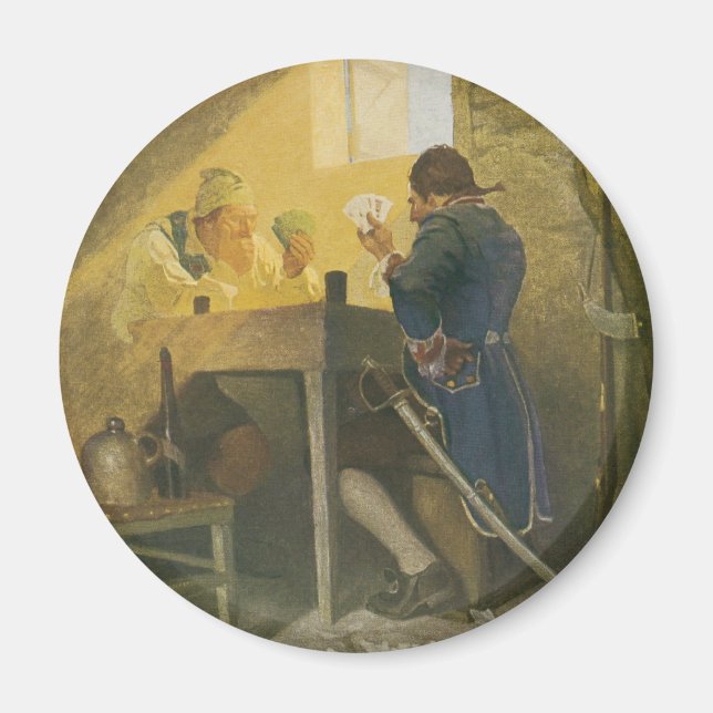 På Kort i Clunys bur av NC Wyeth Magnet (Framsidan)