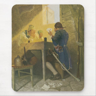 På kort i Clunys bur av NC Wyeth Musmatta