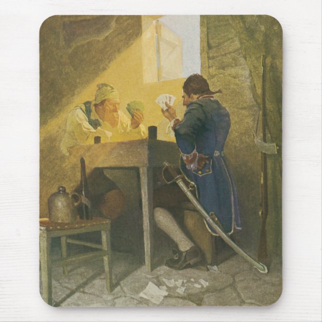 På kort i Clunys bur av NC Wyeth Musmatta (Framsidan)