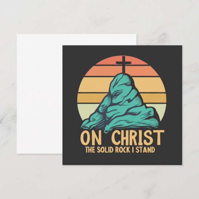 På Kristus, Sten I står Rådkort (Fram/baksida)