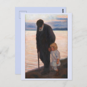 På kvällen, Hugo Simberg Vykort