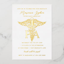 PA Läkarens assistent Caduceus Studenten Guld