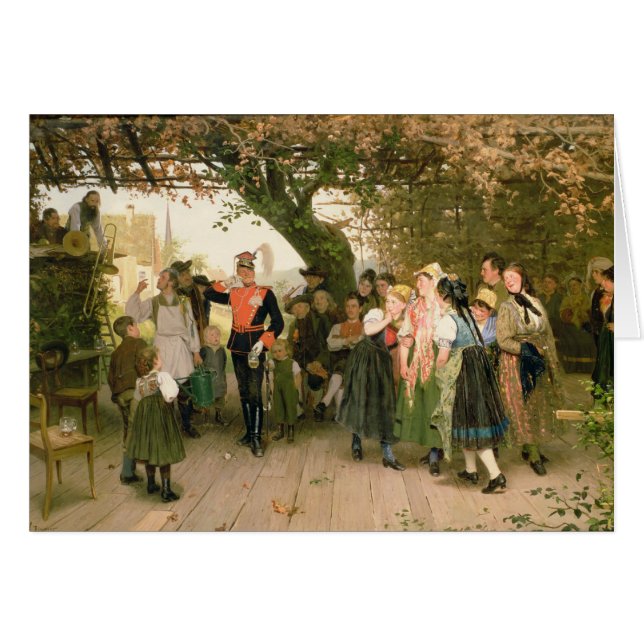 På lämnor 1883 hälsningskort (Framsidan Horizontal)