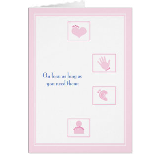 © på lån så länge som… hälsningskort