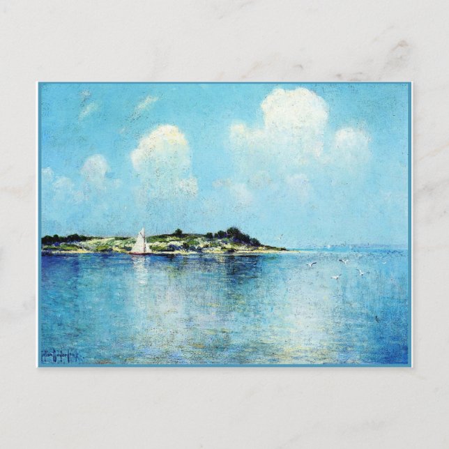 På Långön Ljud nära ön Shelter Vykort (Framsida)