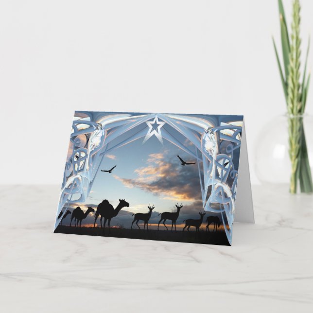 På långt till Bethlehem Helgkort (Framsida)