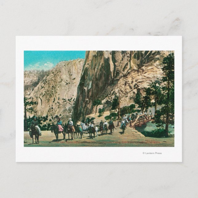 På leden till Nevada Falls, Glacier Point Vykort (Framsida)