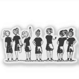 På linjen - Ultimate Frisbee-fästare Klistermärken