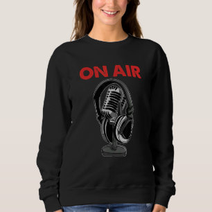 På Luft Podcast Microphone Radio Show Host Music D T Shirt