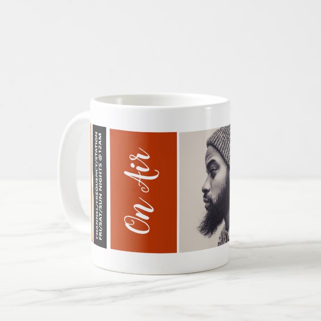 På Luft - Podcaster Photo - Retro Podcast Advert Kaffemugg (Framsida vänster)