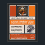 På Luft Podcaster, Retro Podcast-reklam Flygblad<br><div class="desc">På Luft Podcaster,  Retro Podcast Advertising Flyer från Affärskortet Store.</div>