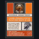 På Luft Podcaster, Retro Podcast-reklam Reklamblad<br><div class="desc">På Luft Podcaster,  Retro Podcast Advertising Flyer från Affärskortet Store.</div>