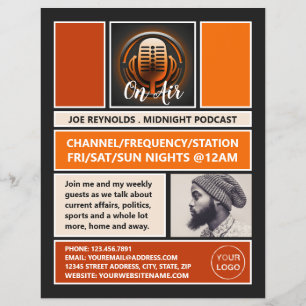 På Luft Podcaster, Retro Podcast-reklam Reklamblad