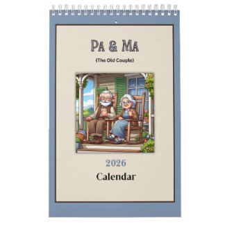 Pa & Ma (The Old People) Fun 2026 Calendar Kalender