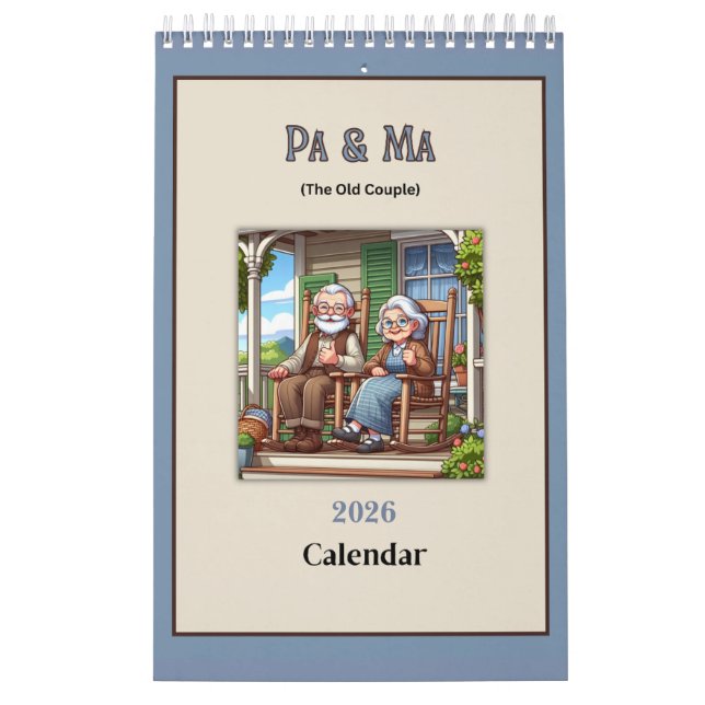 Pa & Ma (The Old People) Fun 2026 Calendar Kalender (Omslag)