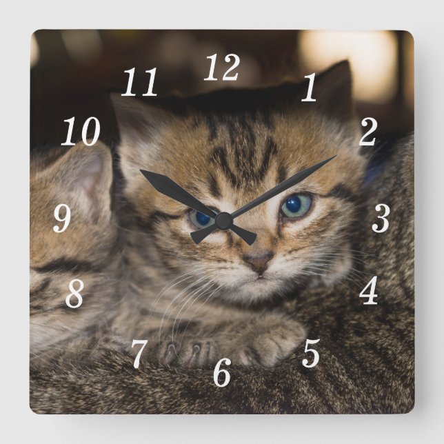 På mamma's Back Wall Clock Fyrkantig Klocka (Framsida)