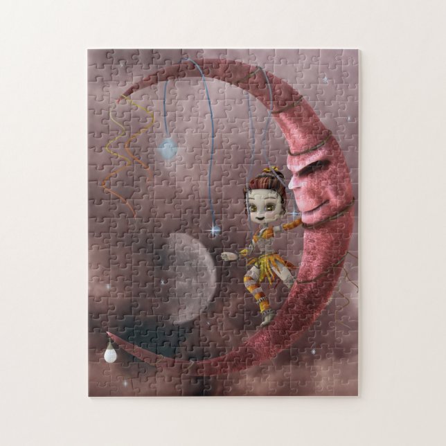 på månen pussel (Vertikal)