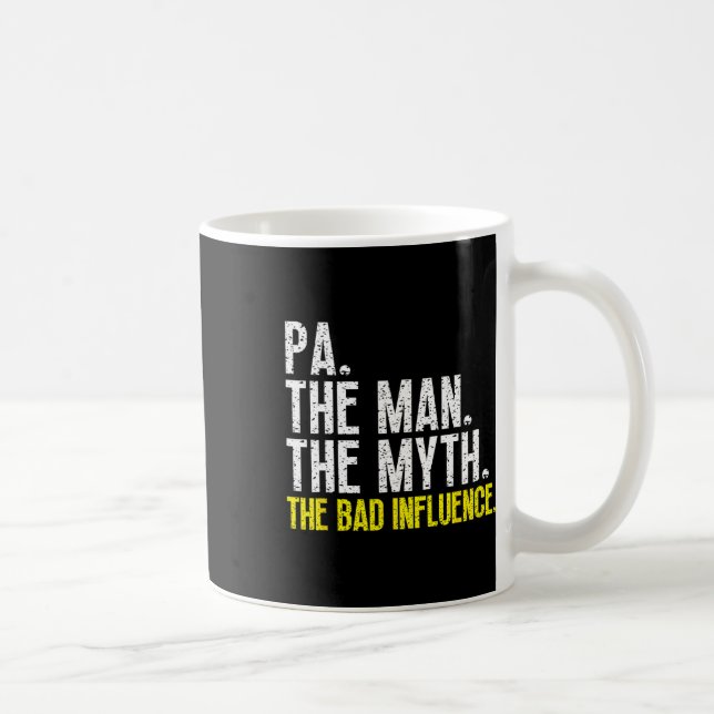 Pa Mannen myten Coolan för D-inflytande funny Kaffemugg (Höger)