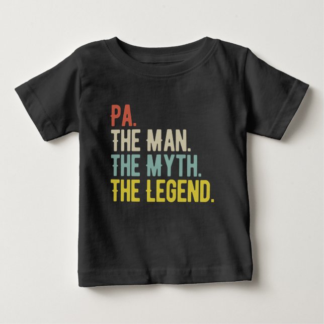Pa mannen myth the legend funny t shirt (Framsida)