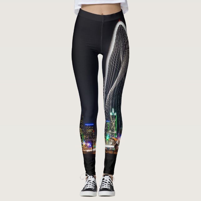 På Margaret Hunt Backe Bridge Leggings (Framsida)