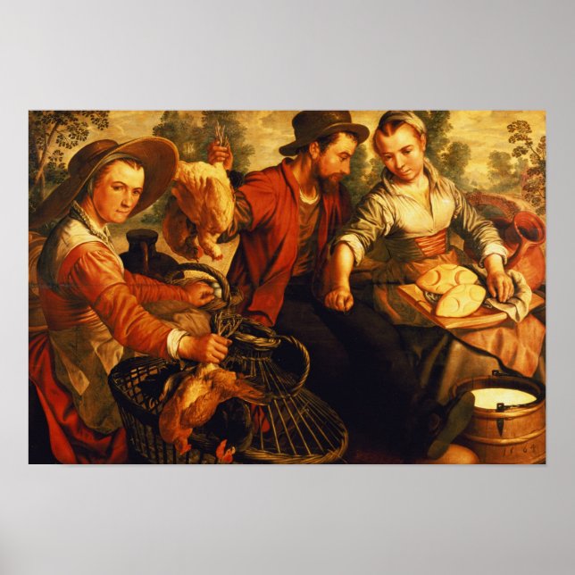 På marknaden poster (Framsidan)