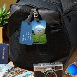 På Märkrn Golf Blue Bag Bagagebricka