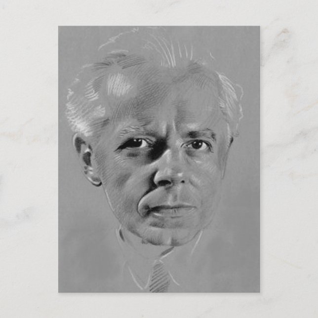 PÅ MEMORIAM BARTÓK BÉLA VYKORT (Framsida)