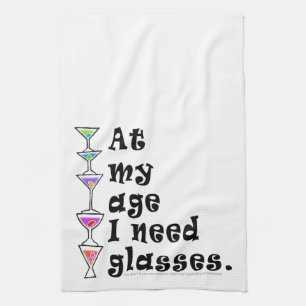 På min ålder behöver jag EXPONERINGSGLAS Kökshandduk