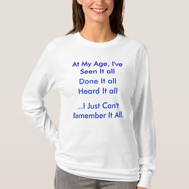 På min ålder t shirt (Framsida)